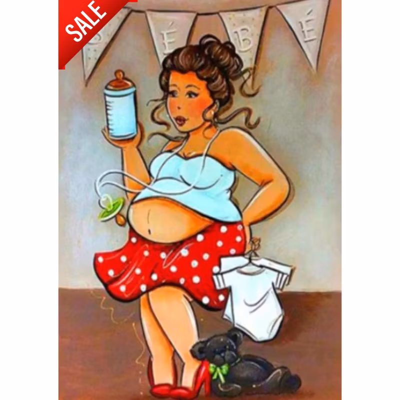 Diamanttavla Lady Bebe 40x50