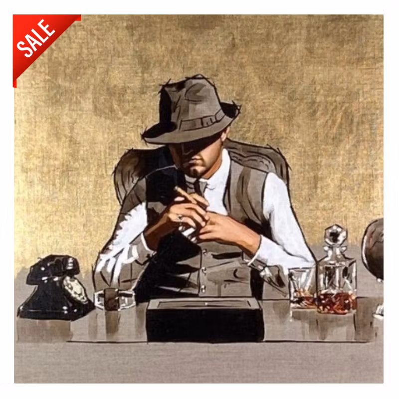 Diamanttavla The Boss 50x50