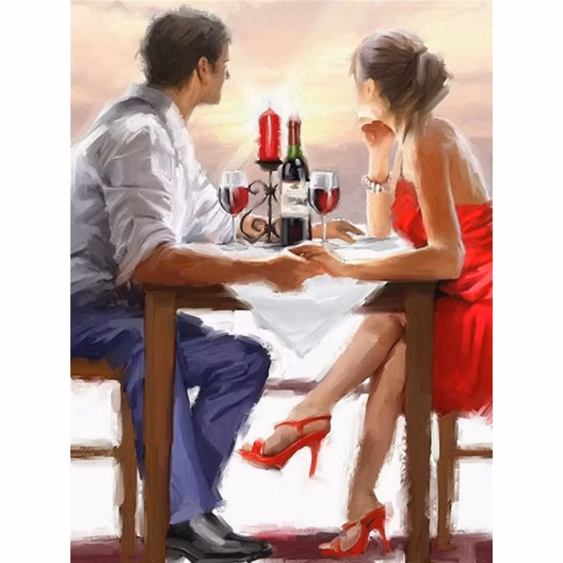 Diamanttavla Romance 40x50