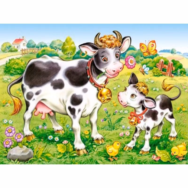 Diamanttavla Kossor Sommarhage 40x50