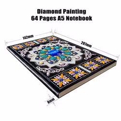 Diamanttavla Skrivbok Linjerad Circle Blue 64 Sidor