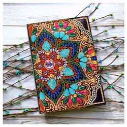 Diamanttavla Skrivbok Linjerad Circle Blue 64 Sidor