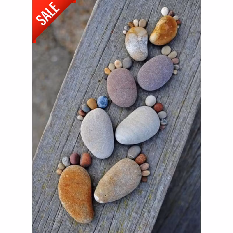 Diamanttavla (R) Stenfötter 40x50