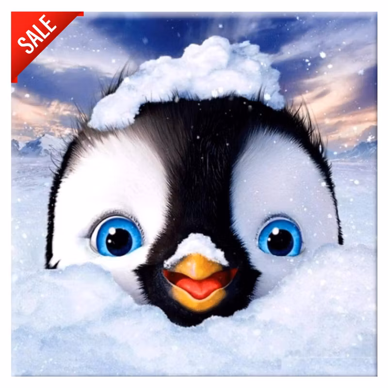 Diamanttavla (R) Lovely Penguin 15x20