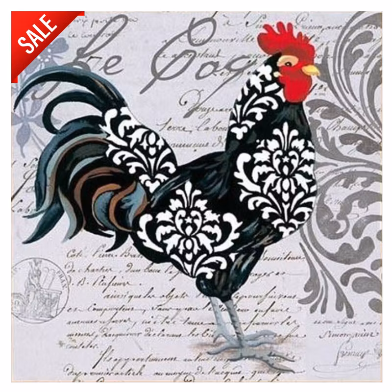 Diamanttavla Le Coq 40x40