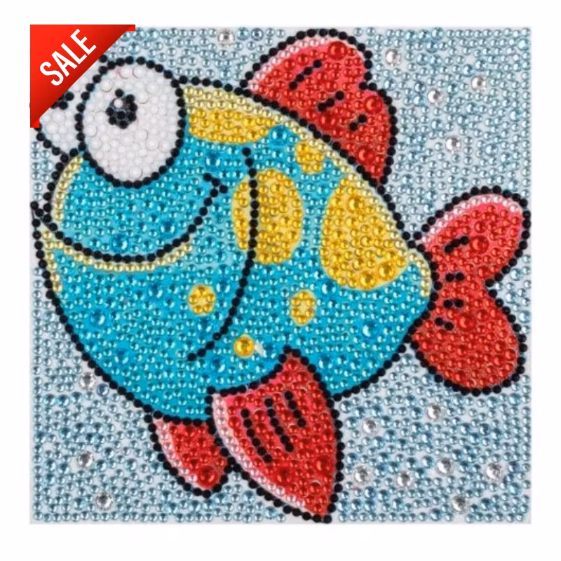 Diamanttavla Chrystal Fisk 15x15