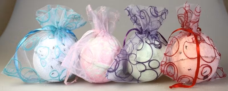 Organzapåse Bubbla - Blå