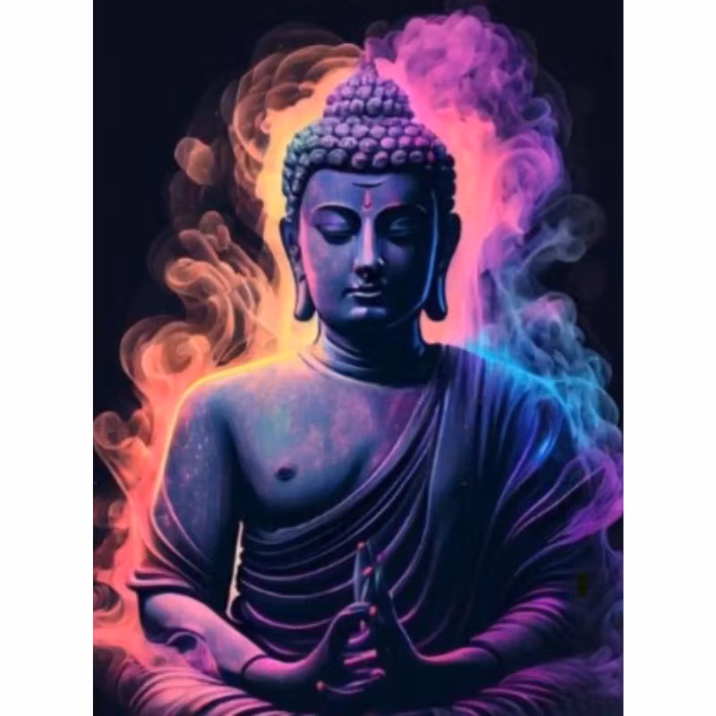 Diamanttavla Buddha Color 40x50