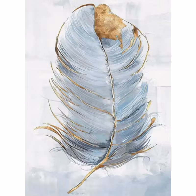 Diamanttavla Fjäder 30x40