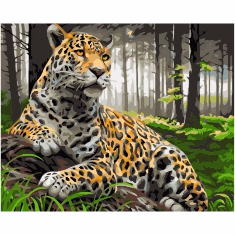 Paint By Number Skogsleopard 40x50