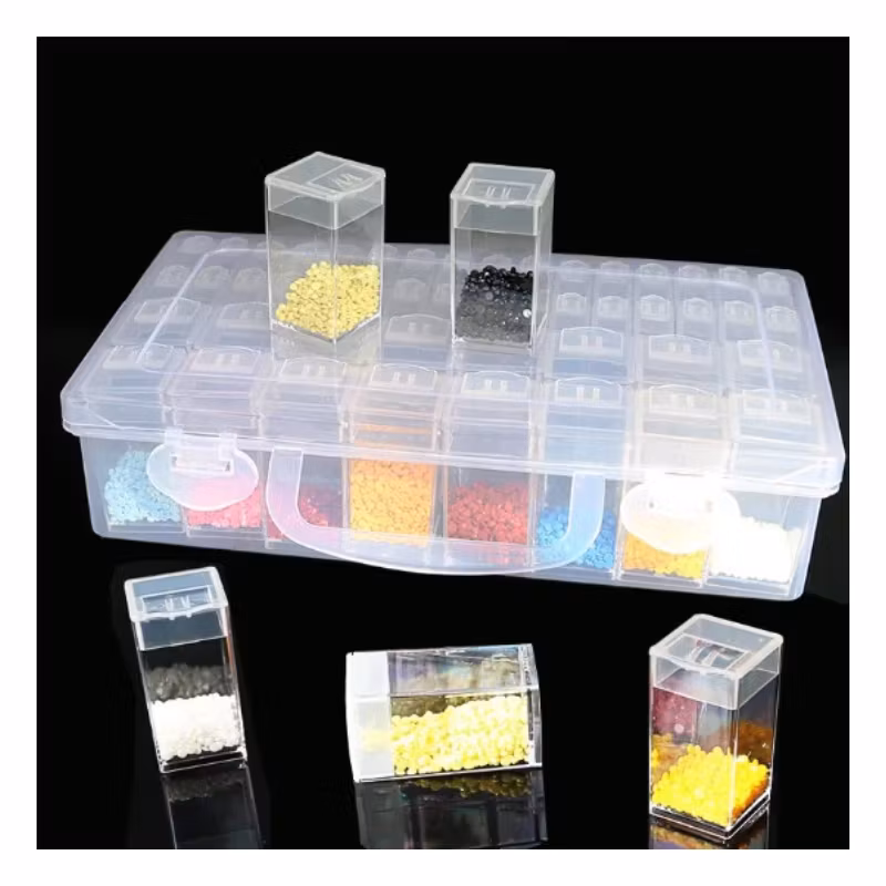 Diamond Painting Pärlförvaring 32 burkar