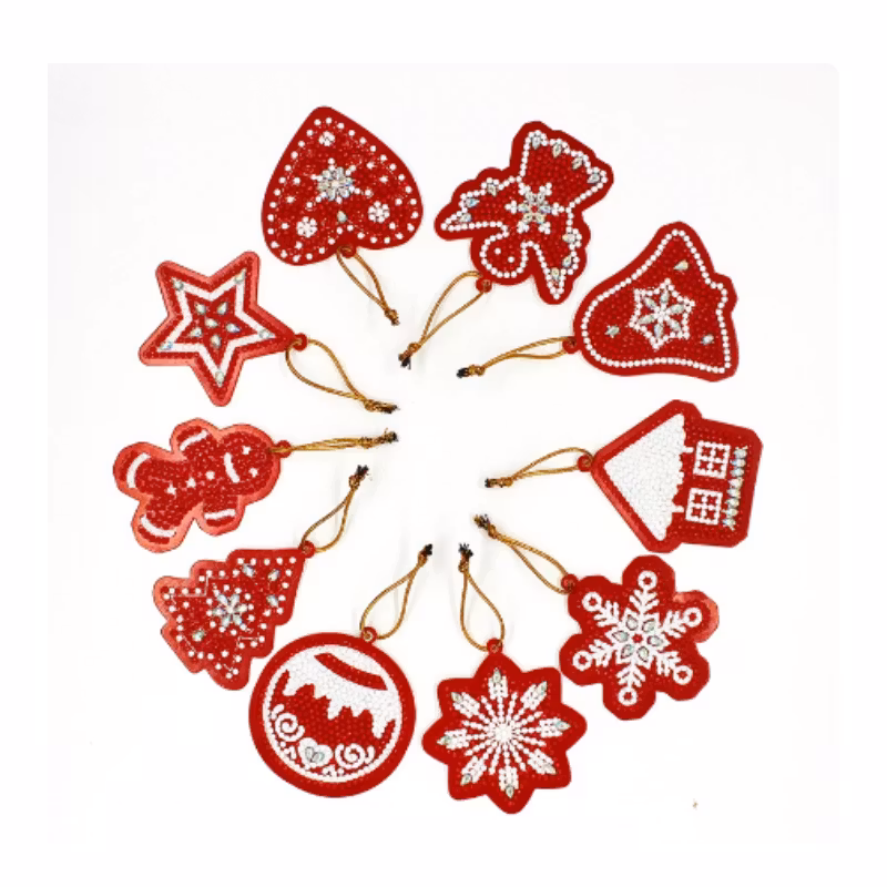 Diamond Painting Hängen Jul 10-Pack