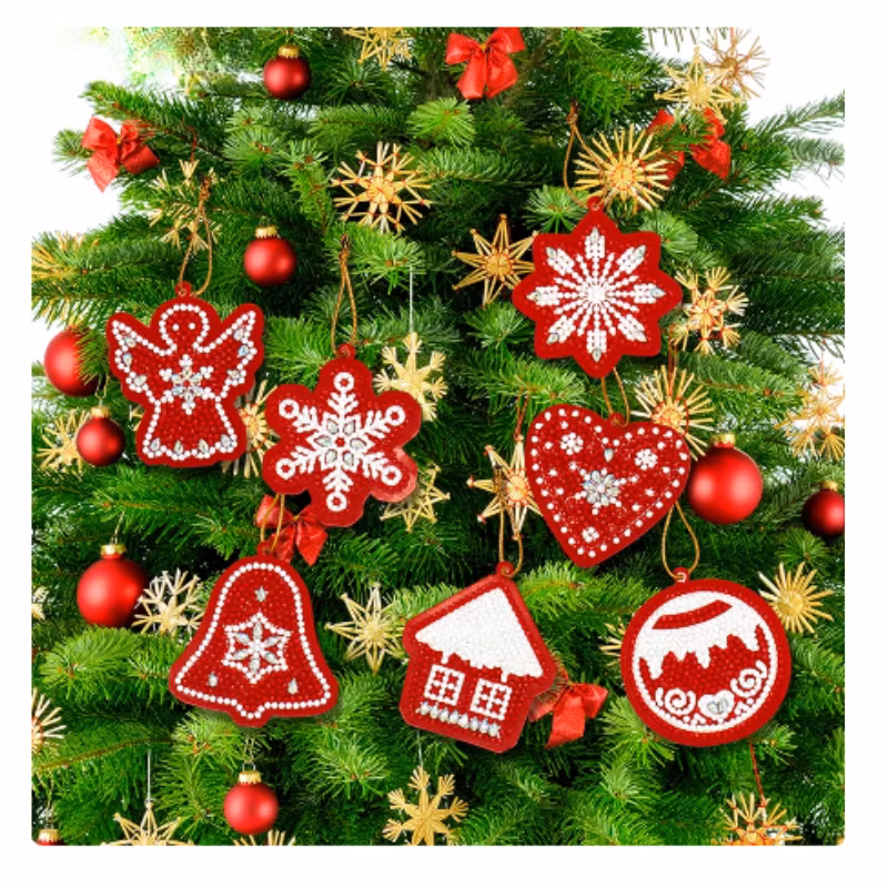 Diamond Painting Hängen Jul 10-Pack