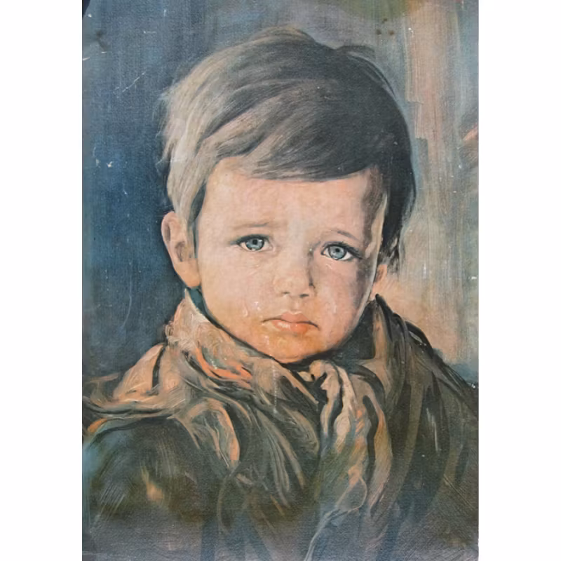 Diamanttavla Sad Boy 40x50