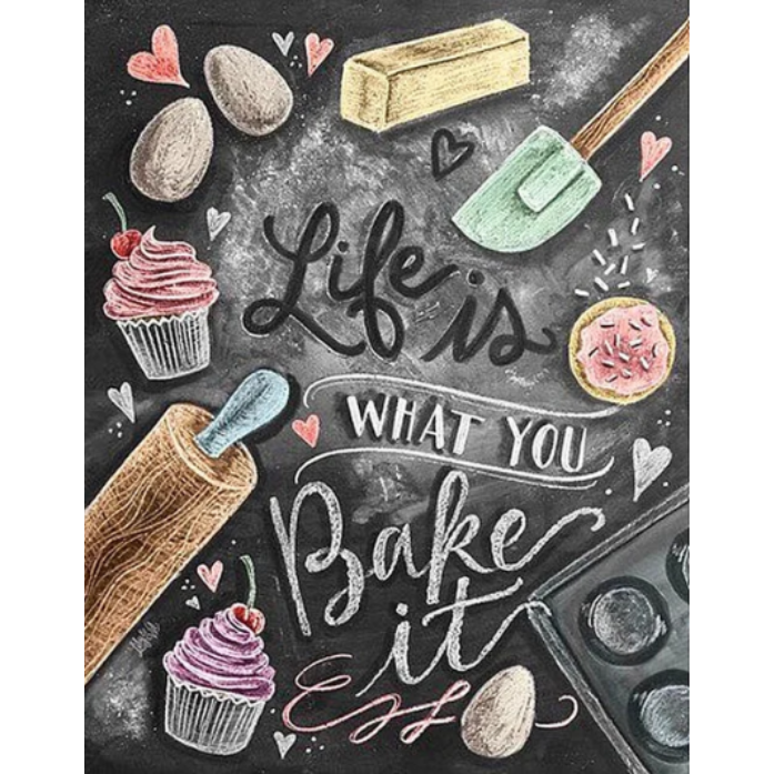 Diamanttavla Bake It 40x50