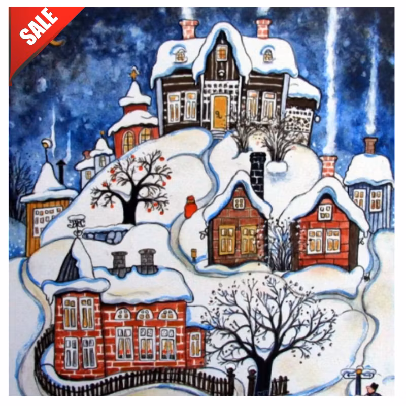 Diamanttavla Vinterstad 40x40