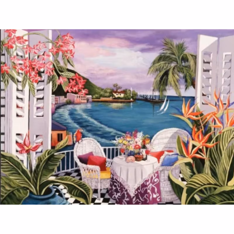 Diamanttavla Terass 40x50