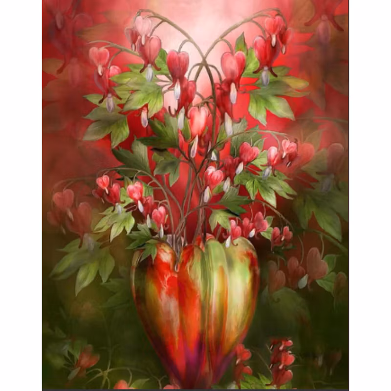 Diamanttavla Löjtnatshjärta 40x50