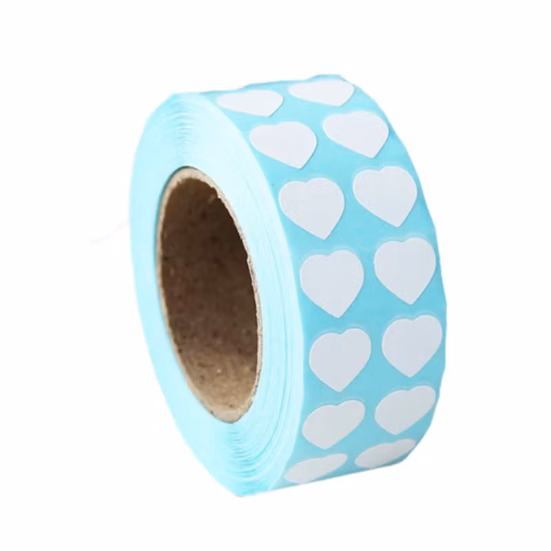 Diamond Painting Etriketter På Rulle 3000 St Hjärtformade