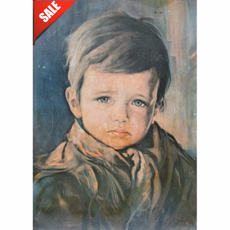 Diamanttavla Sad Boy 40x50