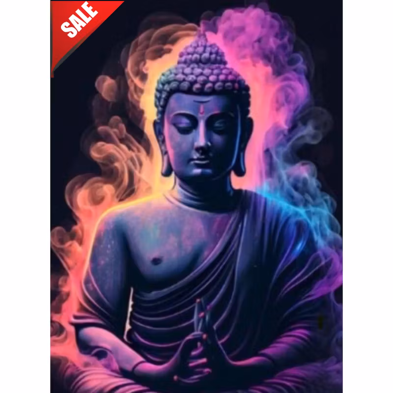 Diamanttavla Buddha Color 40x50