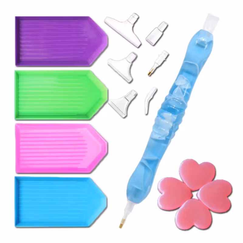 Diamond Painting Penna Med Spetsar, Tråg Och Vax