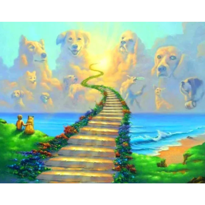 Diamanttavla Dog Heaven 40x50