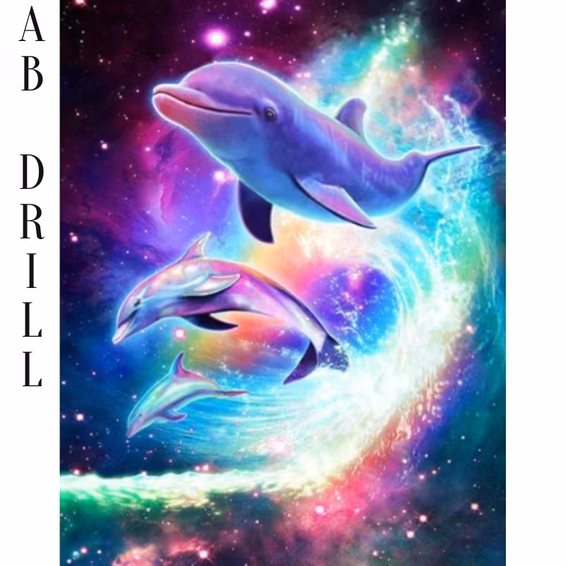 Diamanttavla AB Drills Delfiner 40x50