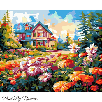 Paint By Numbers Forest House 40x50