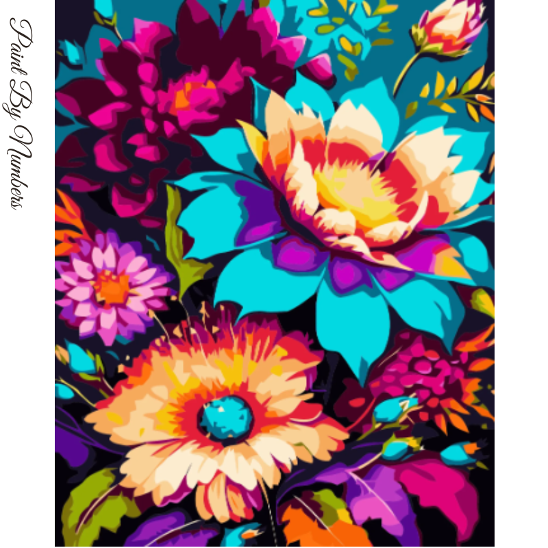 Paint By Numbers Color Flowers 40x50