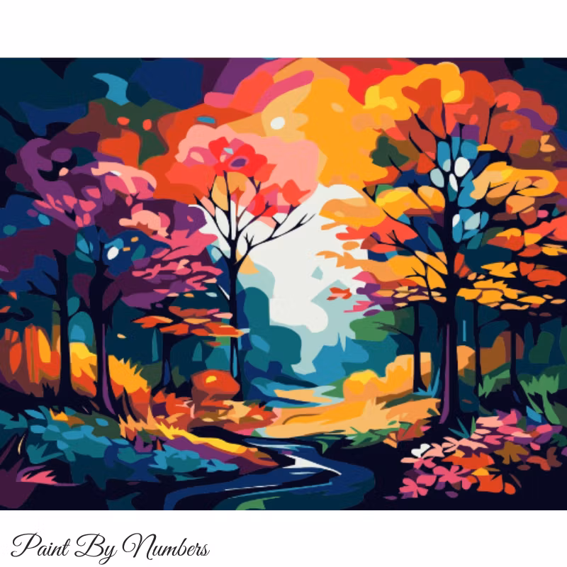 Paint By Number Forest Colors 40x50