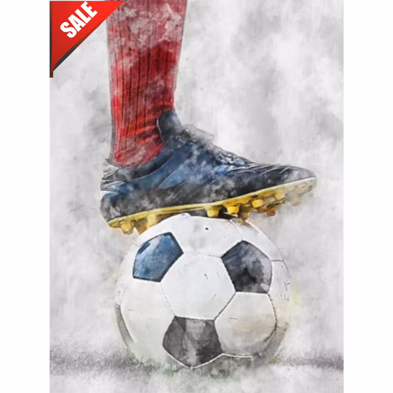 Diamanttavla Fotbollsspelare 40x50