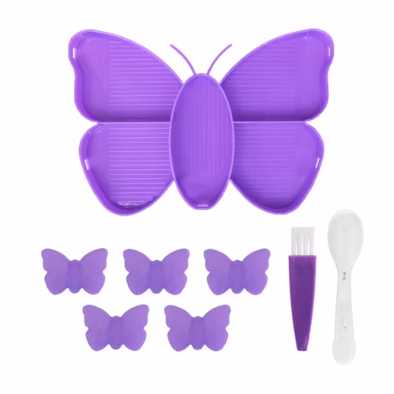 Diamond Painting Tråg Fjäril Lila (Diamanttavlor Göteborg)