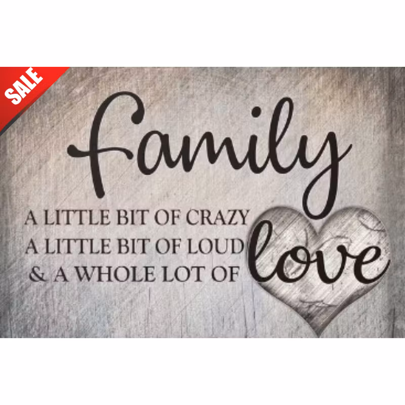 Diamanttavla Family 40x50