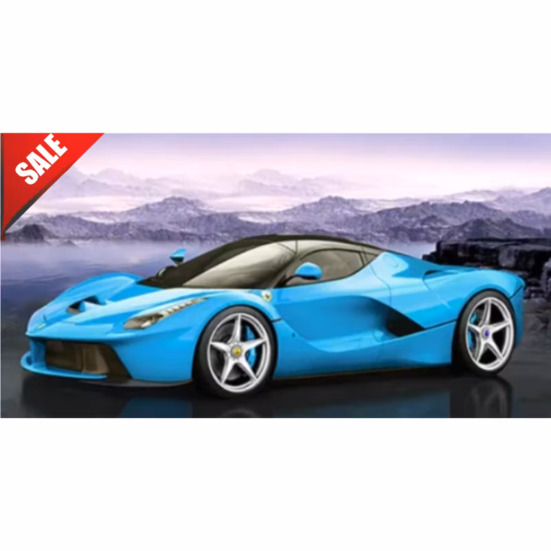 Diamanttavla Sportbil Blå 40x70