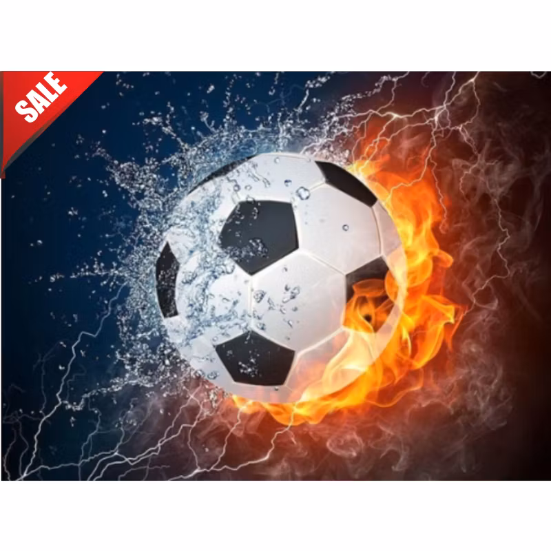 Diamanttavla Football 40x50