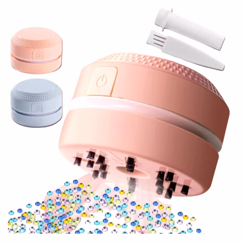 Diamond Painting Pärldammsugare Blå