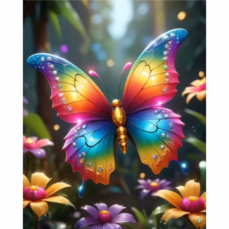 Diamanttavla Fantacy Butterfly 40x50