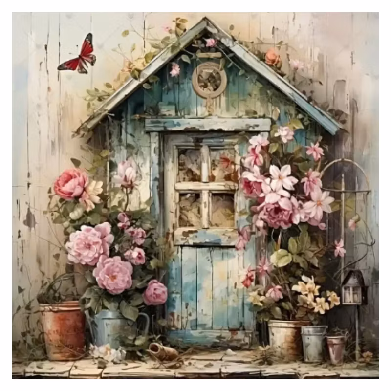 Diamanttavla Vacker Entre  50x50