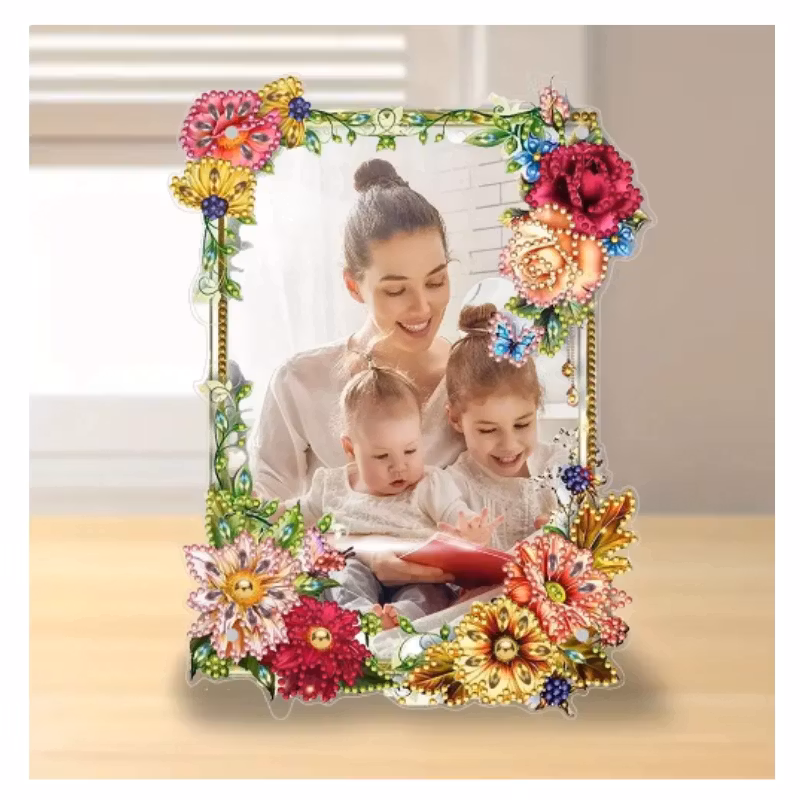 Diamond Painting Ram Sommarblommor 24,8x21 cm