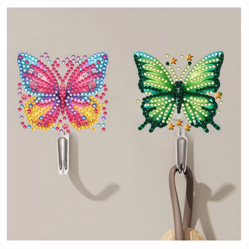 Diamond Painting Väggkrok Fjäril 6-Pack