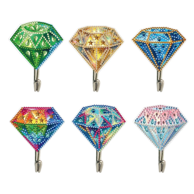 Diamond Painting Väggkrok Diamant 6-Pack