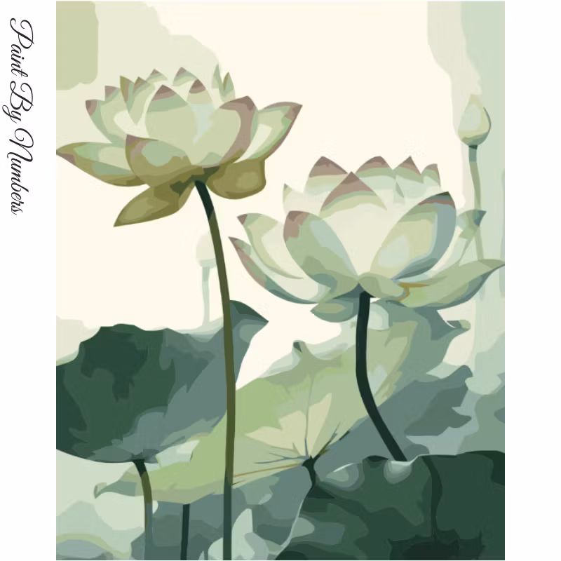 Paint By Numbers Lotus Flowers 40x50