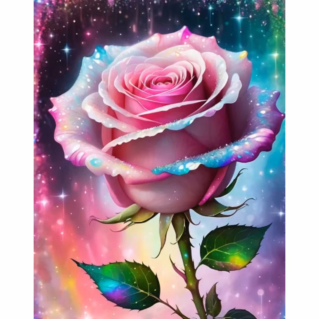 Diamanttavla Fantacy Rose 40x50 - Leverans Vecka 50-51