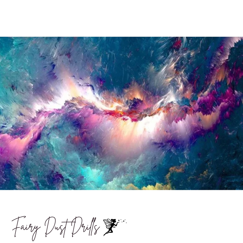 Diamanttavla Fairy Dust Drills Abstract 40x50