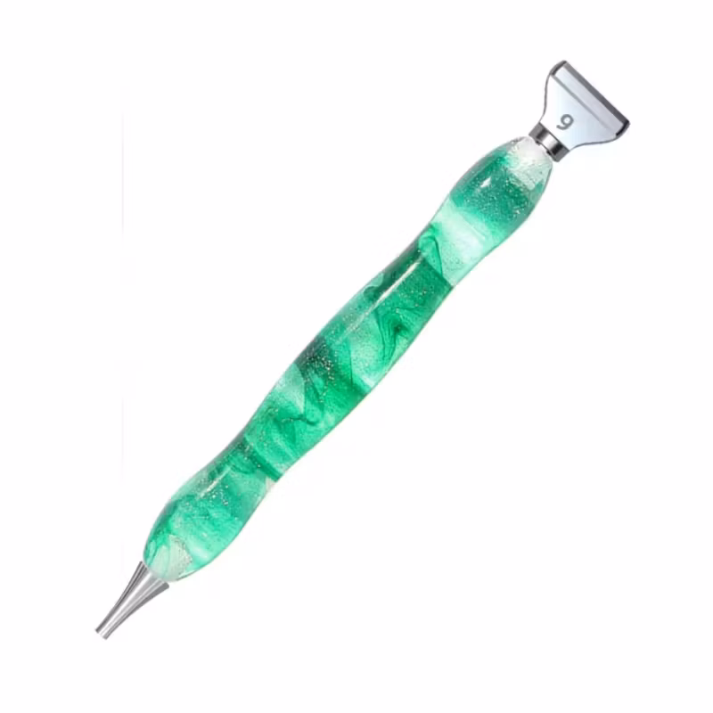 Diamond Painting Resin Penna Grön