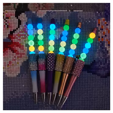 Diamond Painting Penna Självlysande Och Med Strass Rose