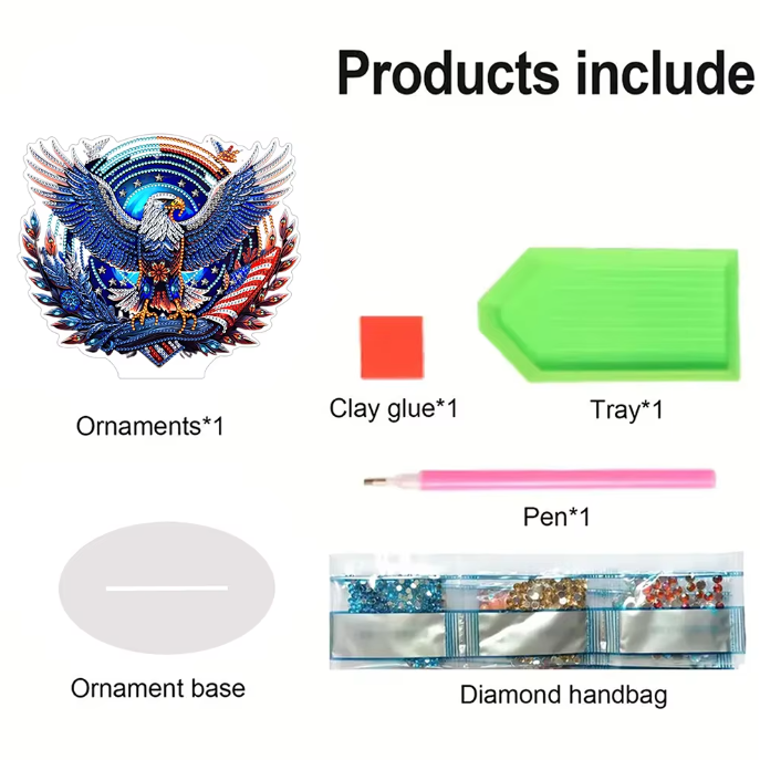 Diamond Painting Bordsdekoration American Eagle