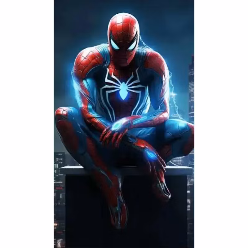 Diamanttavla Spiderman 50x100