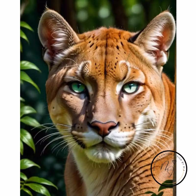 Diamanttavla Puma 40x50